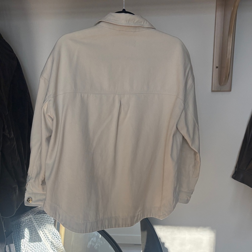 Zara Beige Button-Up Jacket - Picture 6 of 7